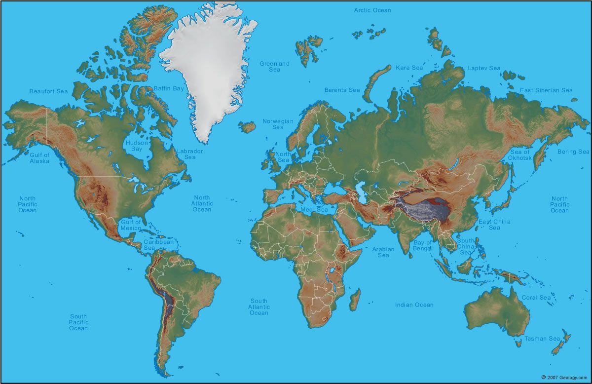 world-physical-map