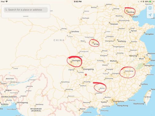 Gallery - map of China cities